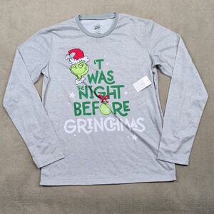 Briefly Stated The Grinch Christmas Long Sleeve Shirt S Gray Grinchmas Holiday